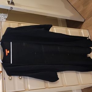 Joe Fresh Black Short Sleeve Knit Kimono